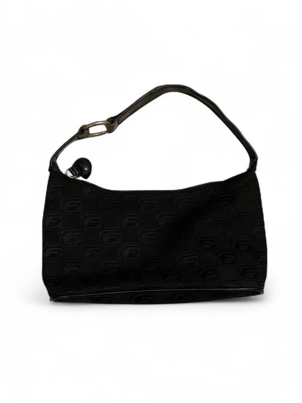 Y2K Fubu Black Monogram Black Shoulder Bag